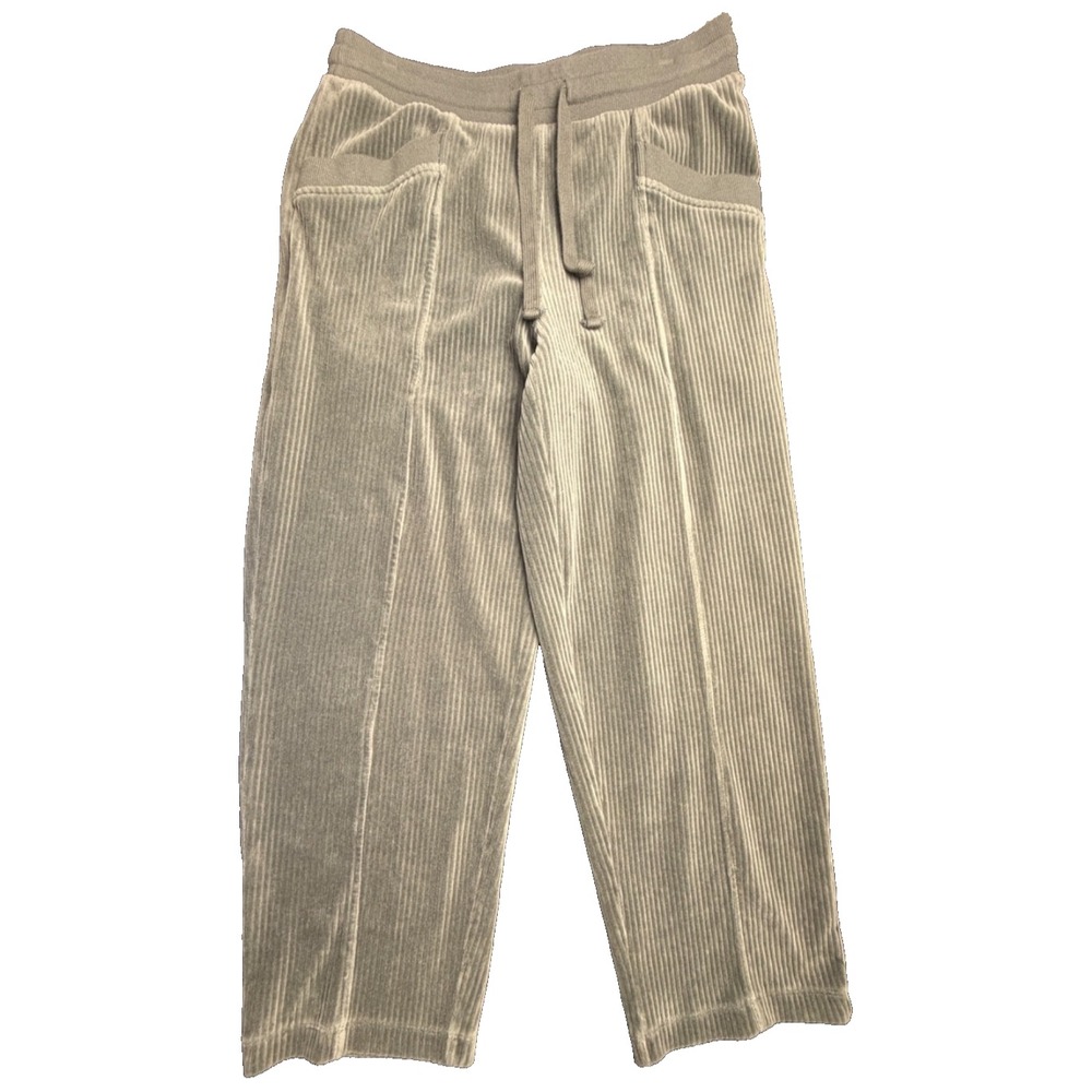 Haven Well‎ Within Womens Corded Velour Pants Gray Medium Organic Cotton Blend